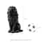 Glitzhome® 21" Black Sitting Lion Garden Statue